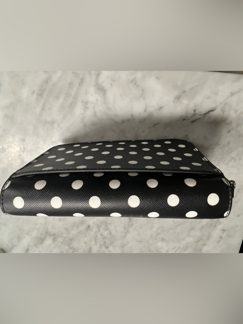 KATE SPADE Cheers
Crossbody Bag!Black & White PolkaDot Leather Purse w/GIFTBox! - Picture 8 of 10